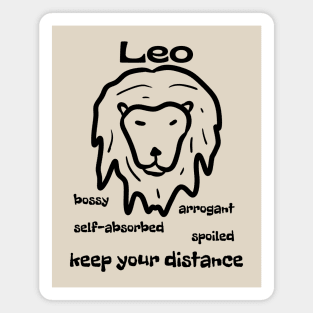 Funny Zodiac - Leo Magnet